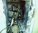 Burned out electrical receptacle - fire hazard behind your walls