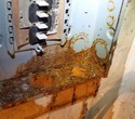 Electrical panel damaged by water - serious fire hazard